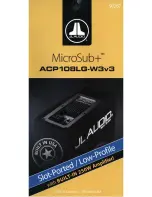 Preview for 9 page of JL Audio ACP1 08LG-W3v3 Owner'S Manual