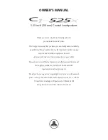 JL Audio C1-525x Owner'S Manual preview