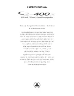 Preview for 1 page of JL Audio C2-400x Owner'S Manual