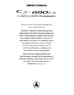 JL Audio C2-690tx Owner'S Manual preview