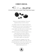 JL Audio C3-100ct Owner'S Manual preview