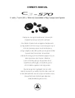 JL Audio C3-570 Owner'S Manual preview