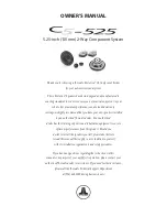 JL Audio C5-525 Owner'S Manual preview