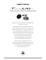 JL Audio C5-570X Owner'S Manual preview