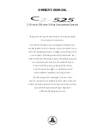 Preview for 1 page of JL Audio Evolution C2-525 Owner'S Manual