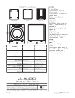 Preview for 36 page of JL Audio Fathom f112 Owner'S Manual