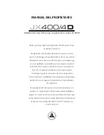 Preview for 19 page of JL Audio JX400/4D Owner'S Manual