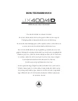 Preview for 37 page of JL Audio JX400/4D Owner'S Manual