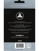 Предварительный просмотр 3 страницы JL Audio M-RBC-1 Manual