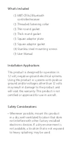 Preview for 2 page of JL Audio MBT-CRX v2 User Manual