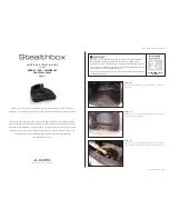 Preview for 1 page of JL Audio Stealtbox SB-K-SL-12W0v2 Installation Manual