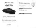 Preview for 1 page of JL Audio Stealthbox SB-P-987C/13TW5v2 Installation Manuals