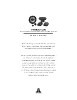 Preview for 1 page of JL Audio VR600-CSi Owner'S Manual