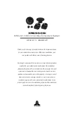 JL Audio XR650-CSi Owner'S Manual preview