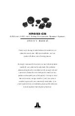 Preview for 1 page of JL Audio XR653-CS Owner'S Manual