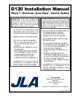 JLA D120 Installation Manual preview