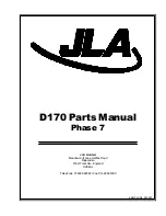 JLA D170 Parts Manual предпросмотр