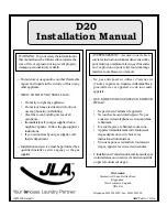 JLA D20 Installation Manual предпросмотр