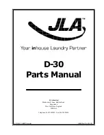 JLA D30 Phase 7 Non-Coin Parts Manual preview