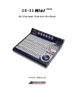 Preview for 1 page of JLCooper Electronics CS-32 MiniDESK User Manual