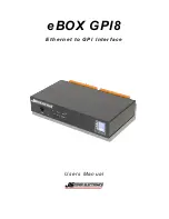 Предварительный просмотр 1 страницы JLCooper Electronics eBOX GPI8 User Manual