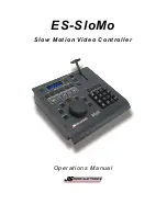 Preview for 1 page of JLCooper Electronics ES-SloMo Operation Manual