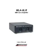 JLCooper Electronics MLA-XLR User Manual preview