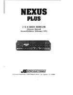 Предварительный просмотр 1 страницы JLCooper Electronics Nexus Plus Owner'S Manual