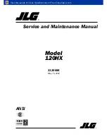 JLG 120HX Service And Maintenance Manual предпросмотр