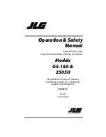 JLG 2505H Operation Manual предпросмотр