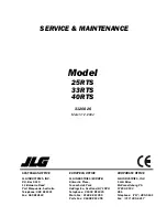 Предварительный просмотр 1 страницы JLG 25RTS Service & Maintenance