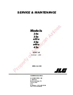 JLG 30e Service & Maintenance предпросмотр