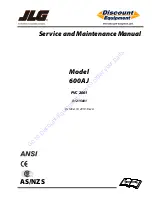 JLG 600AJ Service And Maintenance Manual preview