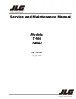 Preview for 1 page of JLG 740A Service And Maintenance Manual