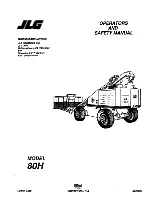 JLG 80H Operator'S And Safety Manual preview