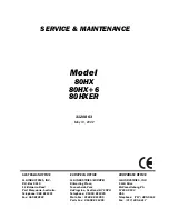 JLG 80HX Service Maintenance Manual preview