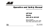 Preview for 1 page of JLG LIFTLUX 210-25 Operation And Safety Manual