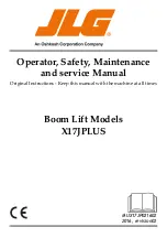 JLG X17JPLUS Operator, Safety, And General Maintenance Manual preview