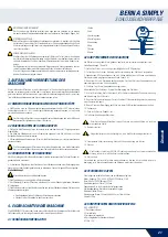 Preview for 21 page of JMA BERNA SIMPLY User Manual