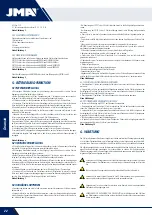 Preview for 22 page of JMA BERNA SIMPLY User Manual