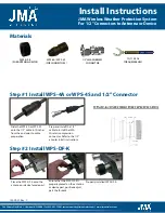 JMA WPS-DF-K Install Instructions предпросмотр