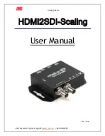 Предварительный просмотр 1 страницы JMC HDMI2SDI-Scaling User Manual