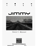 Предварительный просмотр 1 страницы JMC JIMMY 1993 Owner'S Manual