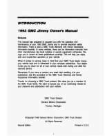 Предварительный просмотр 3 страницы JMC JIMMY 1993 Owner'S Manual