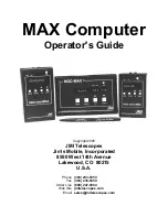 Предварительный просмотр 1 страницы JMI Telescopes MAX Computer Operator'S Manual