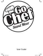 JML Go Chef Stand Mixer User Manual предпросмотр