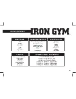 Preview for 11 page of JML Iron Gym User Manual