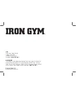 Preview for 12 page of JML Iron Gym User Manual