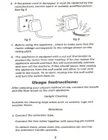 Preview for 4 page of JML Mega Vac Instructions Manual