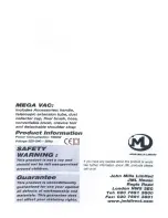 Preview for 8 page of JML Mega Vac Instructions Manual